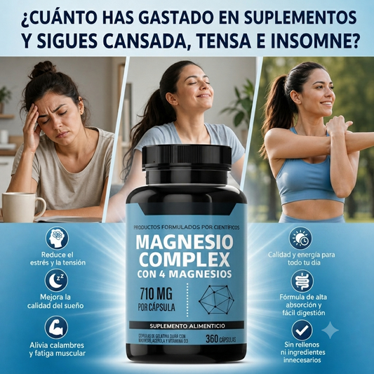 Suplemento Magnesio Complex 180 Capsulas