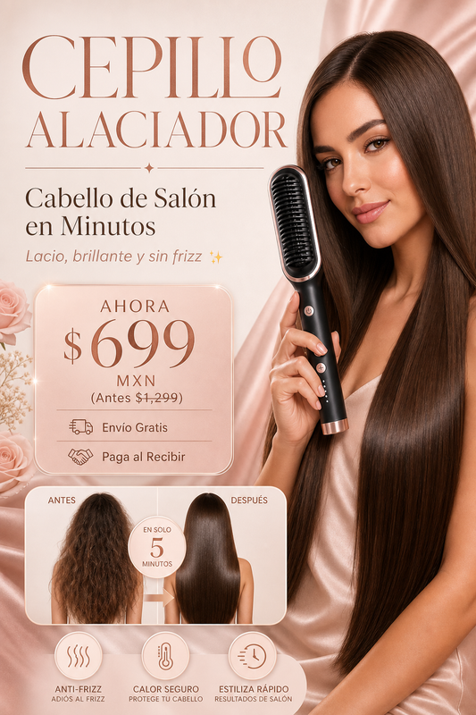 Cepillo Alaciador Brillante sin Frizz