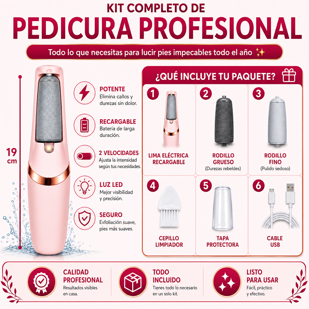 Lima quita Callos y Exfoliante de Pies