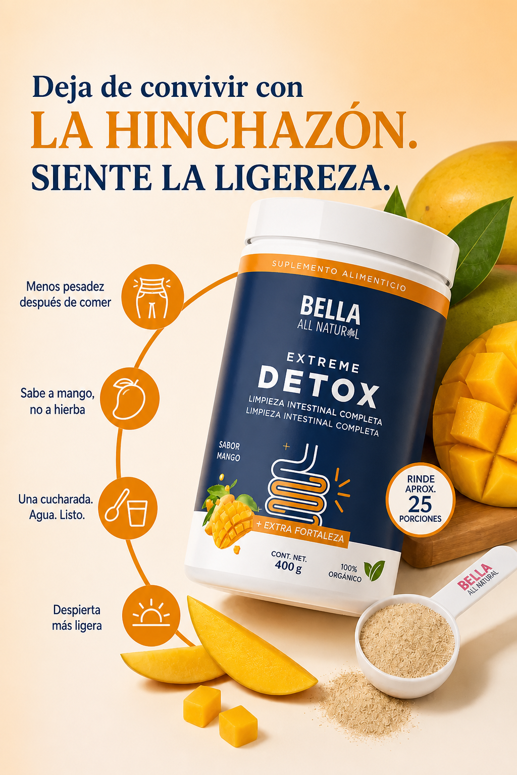 Extreme Detox  – Anti-Inflamación sabor Mango
