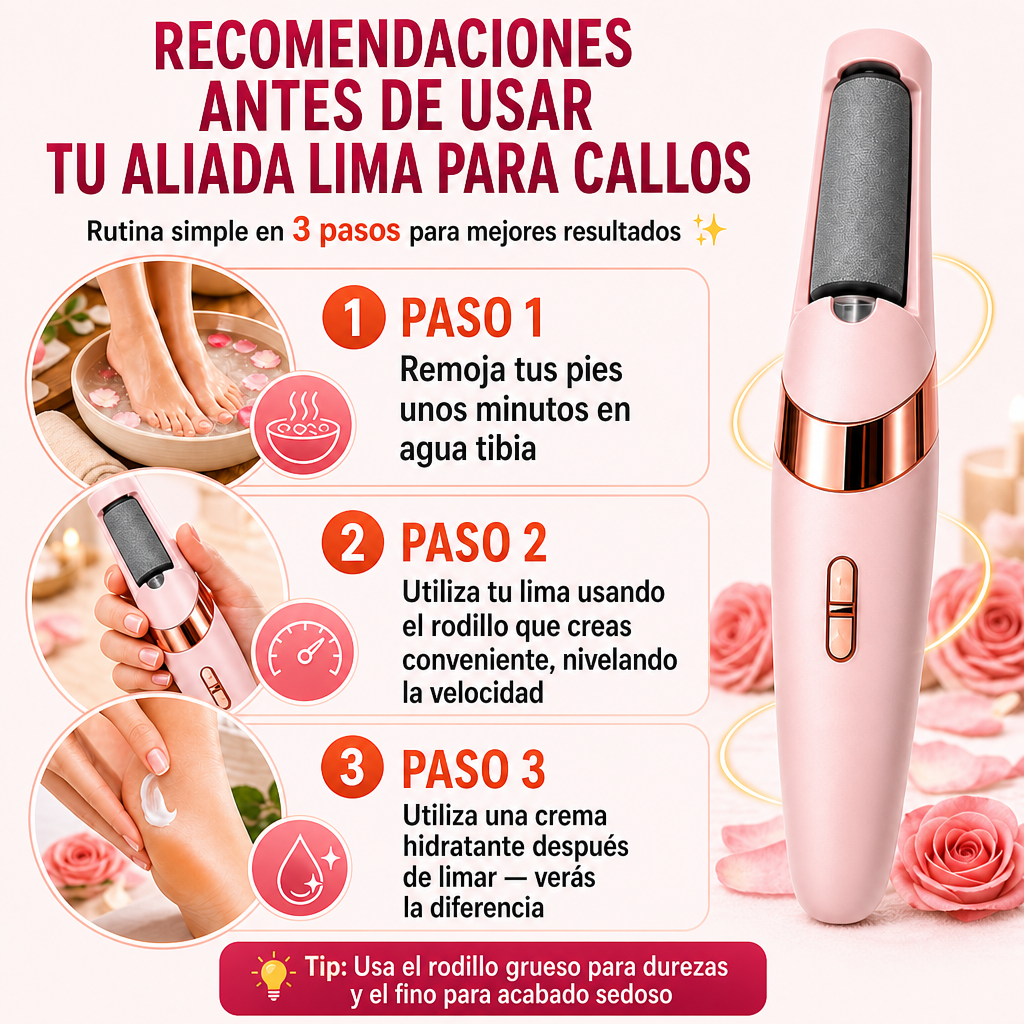 Lima quita Callos y Exfoliante de Pies