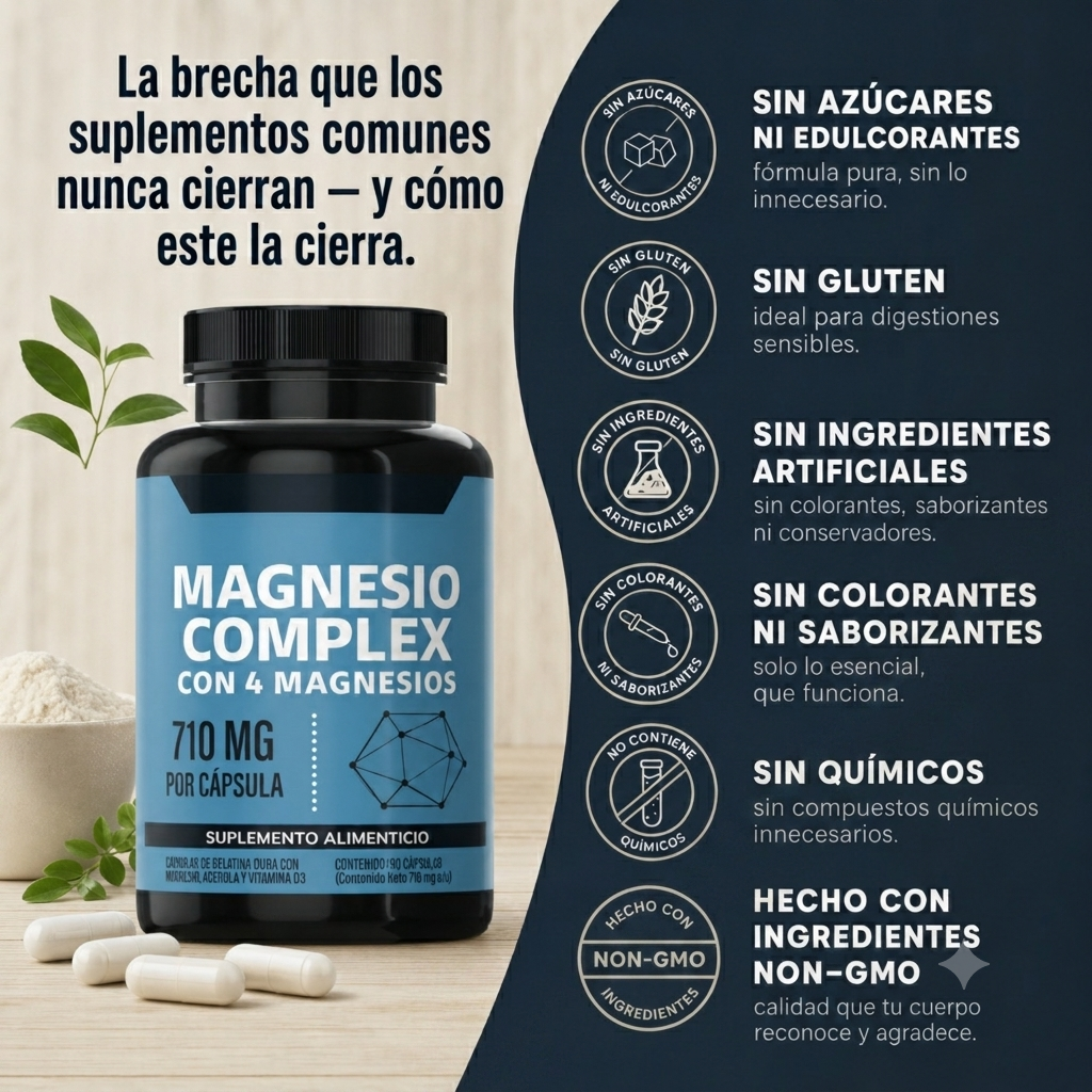 Suplemento Magnesio Complex 180 Capsulas