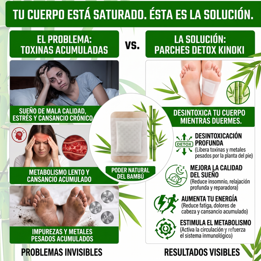 50 Parches KINOKI desintoxicantes
