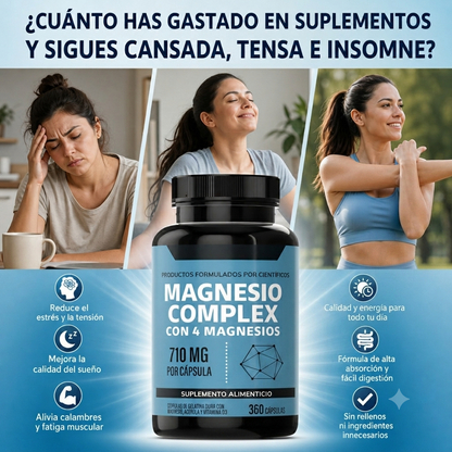Suplemento Magnesio Complex 180 Capsulas