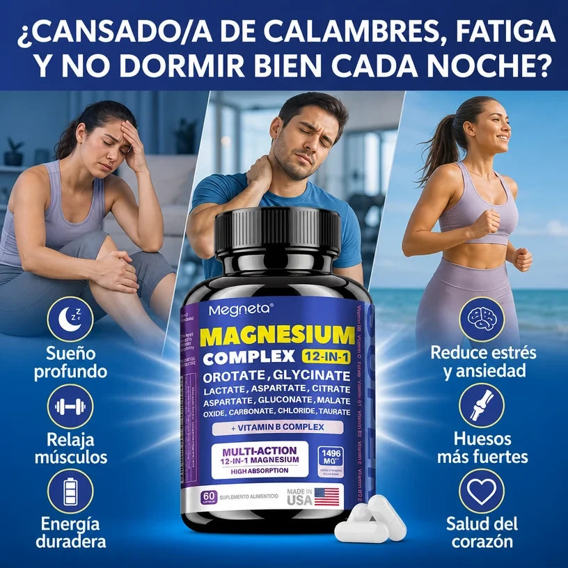 Magnesio Complex Multi-action 12 en 1 60cp