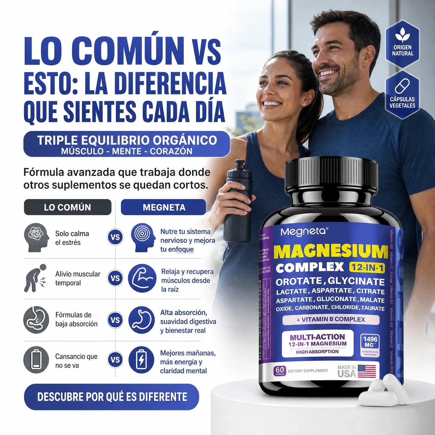 Magnesio Complex Multi-action 12 en 1 60cp